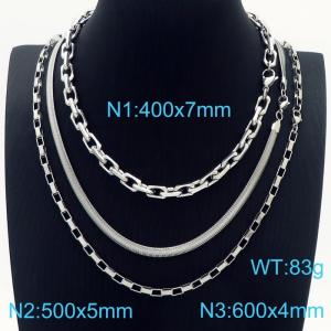 Stainless Steel Necklace - KN229062-Z