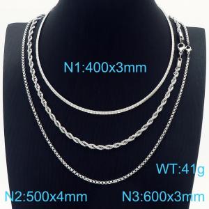 Stainless Steel Necklace - KN229063-Z