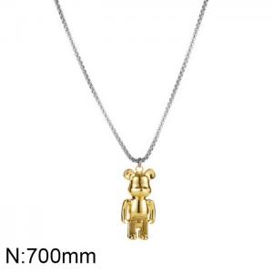 Stainless Steel Necklace - KN229176-WGJP