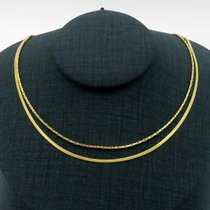 SS Gold-Plating Necklace - KN229341-KL