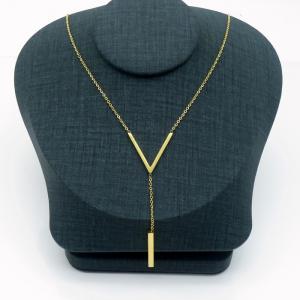 SS Gold-Plating Necklace - KN229346-KL