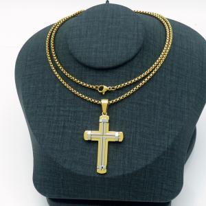 SS Gold-Plating Necklace - KN229394-KL