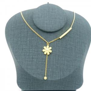 SS Gold-Plating Necklace - KN229399-KL