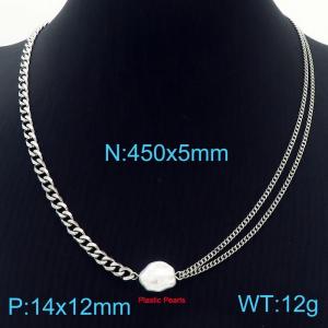 Stainless Steel Necklace - KN229563-Z