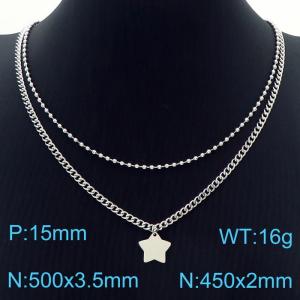 Stainless Steel Necklace - KN229568-Z