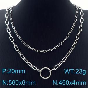 Stainless Steel Necklace - KN229573-Z