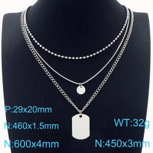 Stainless Steel Necklace - KN229577-Z