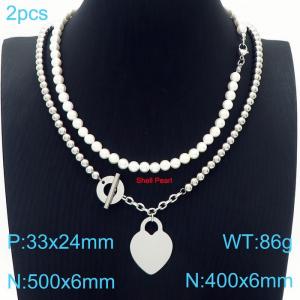 Stainless Steel Necklace - KN229579-Z