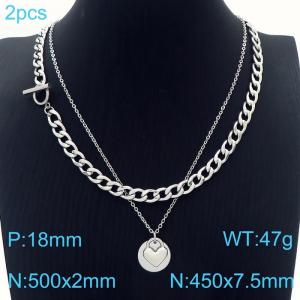 Stainless Steel Necklace - KN229589-Z