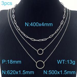 Stainless Steel Necklace - KN229591-Z
