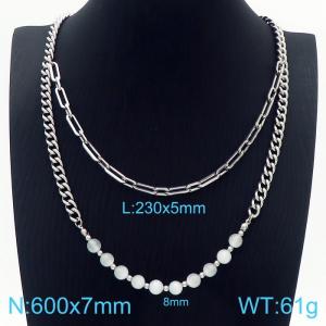 Stainless Steel Necklace - KN229598-Z