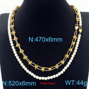 Bead Necklace - KN229600-Z