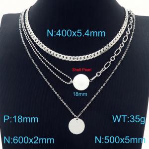 Stainless Steel Necklace - KN229603-Z