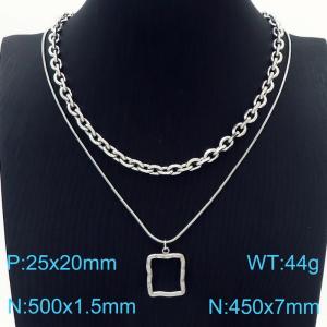 Stainless Steel Necklace - KN229615-Z