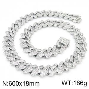 Stainless Steel Stone Necklace - KN229717-JL