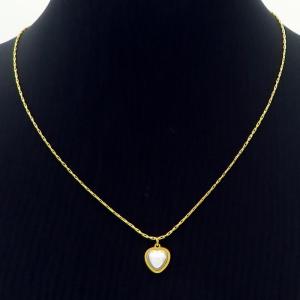 SS Gold-Plating Necklace - KN229741-SP