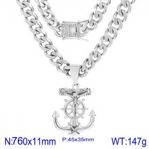Stainless Steel Necklace - KN230175-K