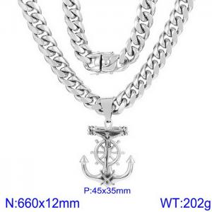 Stainless Steel Necklace - KN230177-K