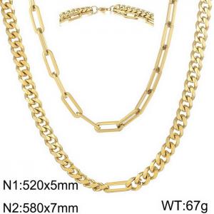 Stainless Steel Necklace - KN230179-Z