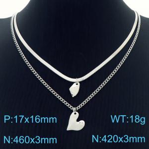 Stainless Steel Necklace - KN230276-KFC