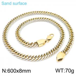SS Gold-Plating Necklace - KN230357-KFC