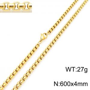 SS Gold-Plating Necklace - KN230423-Z