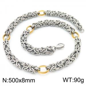 Stainless Steel Necklace - KN230445-Z