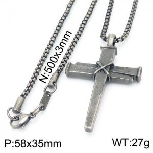 Stainless Steel Necklace - KN230489-KFC