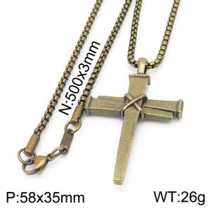 Stainless Steel Necklace - KN230492-KFC