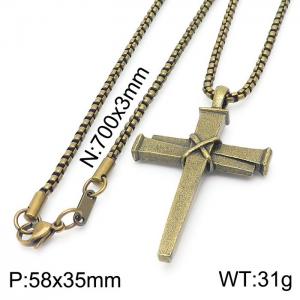 Stainless Steel Necklace - KN230494-KFC