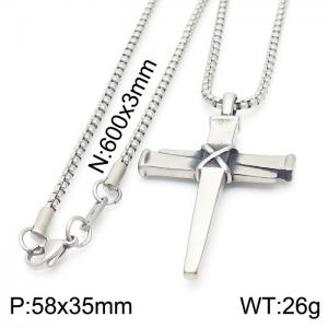 Stainless Steel Necklace - KN230496-KFC