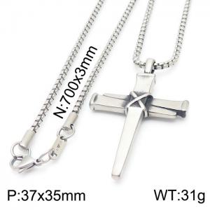 Stainless Steel Necklace - KN230497-KFC