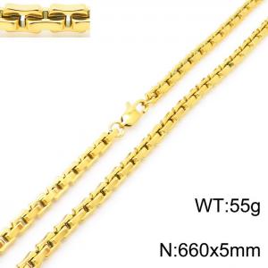 SS Gold-Plating Necklace - KN230507-KFC
