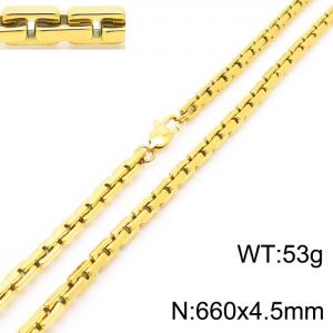 SS Gold-Plating Necklace - KN230518-KFC