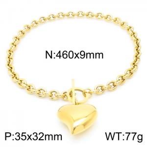 SS Gold-Plating Necklace - KN230527-K