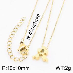 SS Gold-Plating Necklace - KN230835-KC