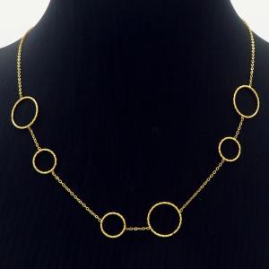 SS Gold-Plating Necklace - KN232401-CM