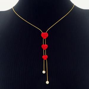 SS Gold-Plating Necklace - KN232403-CM