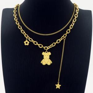 SS Gold-Plating Necklace - KN232425-HM
