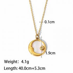 SS Gold-Plating Necklace - KN232702-WGJD