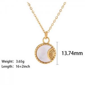 SS Gold-Plating Necklace - KN232703-WGJD