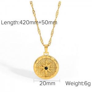 SS Gold-Plating Necklace - KN232706-WGJD