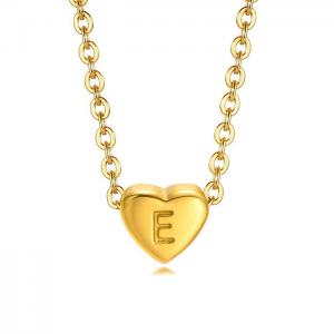 SS Gold-Plating Necklace - KN232713-WGSF