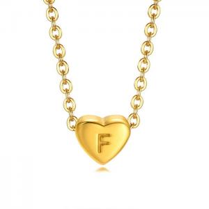 SS Gold-Plating Necklace - KN232714-WGSF