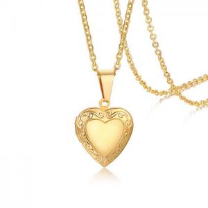 SS Gold-Plating Necklace - KN232739-WGSF