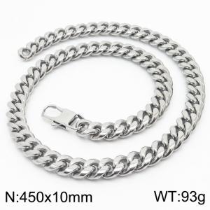 450x10mm Stainless Steel 304 Cuban Chain Necklace Males Jewelry - KN232905-ZZ