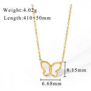 SS Gold-Plating Necklace - KN232983-WGJD