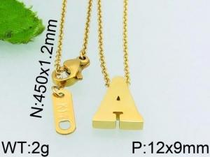 SS Gold-Plating Necklace - KN23323-PH