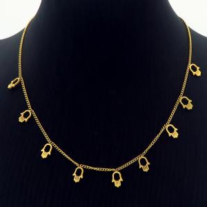 SS Gold-Plating Necklace - KN233299-HI