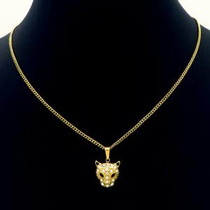 SS Gold-Plating Necklace - KN233725-HM
